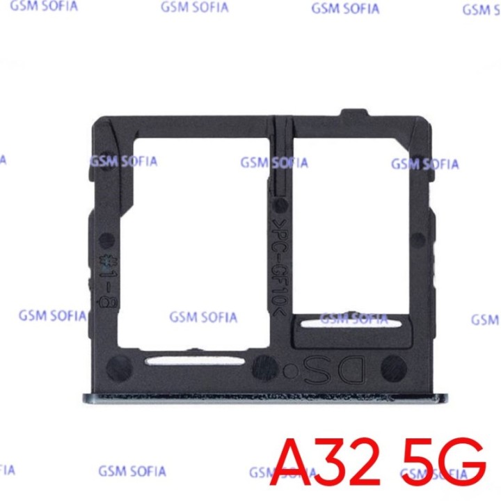 Bandeja Sim+Micro SD para Samsung Galaxy A32 5G / A326G   - Negro