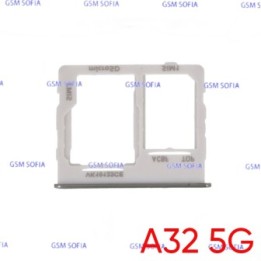 Bandeja Sim+Micro SD para Samsung Galaxy A32 5G / A326G   - Plata