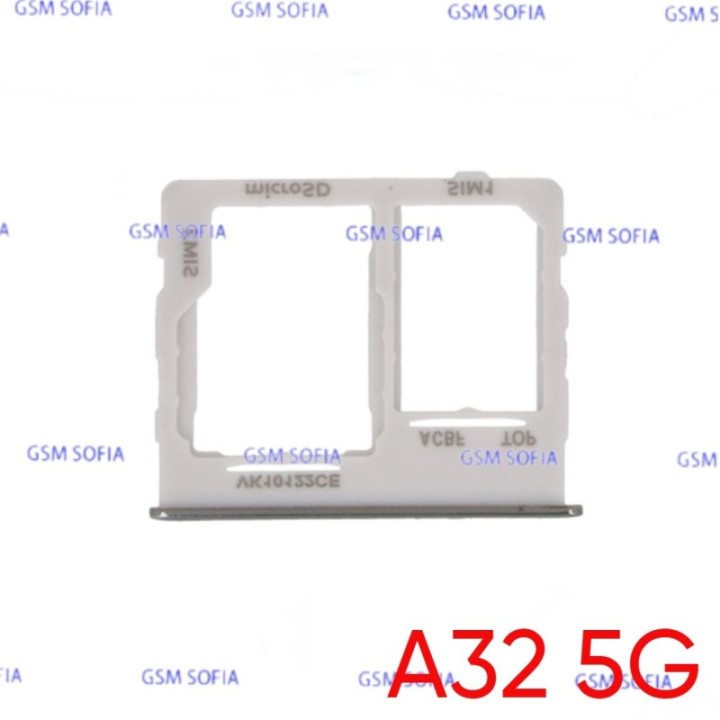 Bandeja Sim+Micro SD para Samsung Galaxy A32 5G / A326G   - Plata