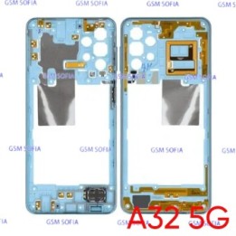 Chasis Externa / Marco Lateral  para Samsung Galaxy A32 5G / A326G   - Azul