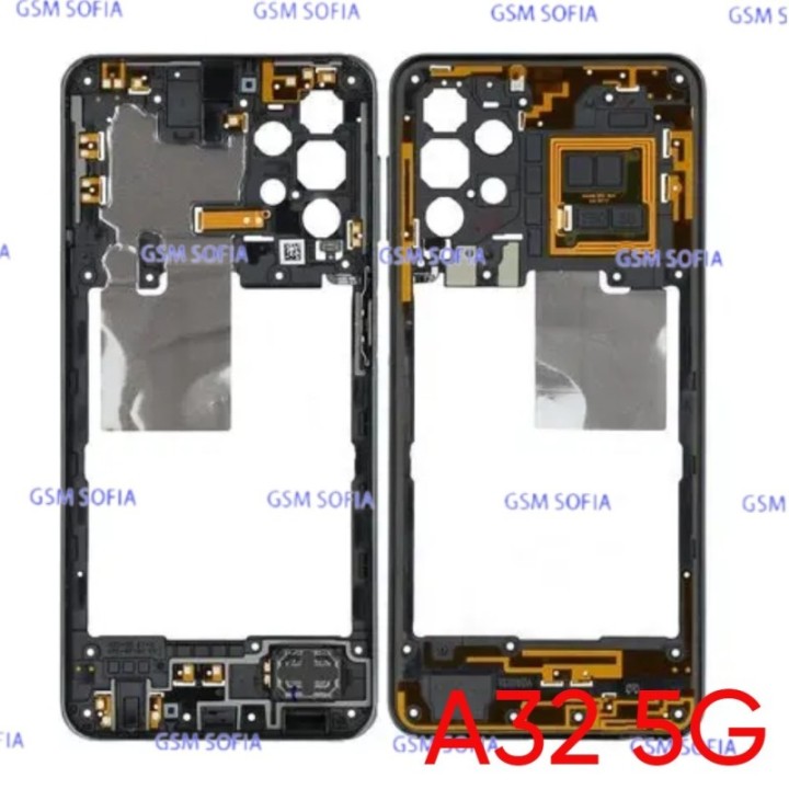 Chasis Externa / Marco Lateral  para Samsung Galaxy A32 5G / A326G   - Negro