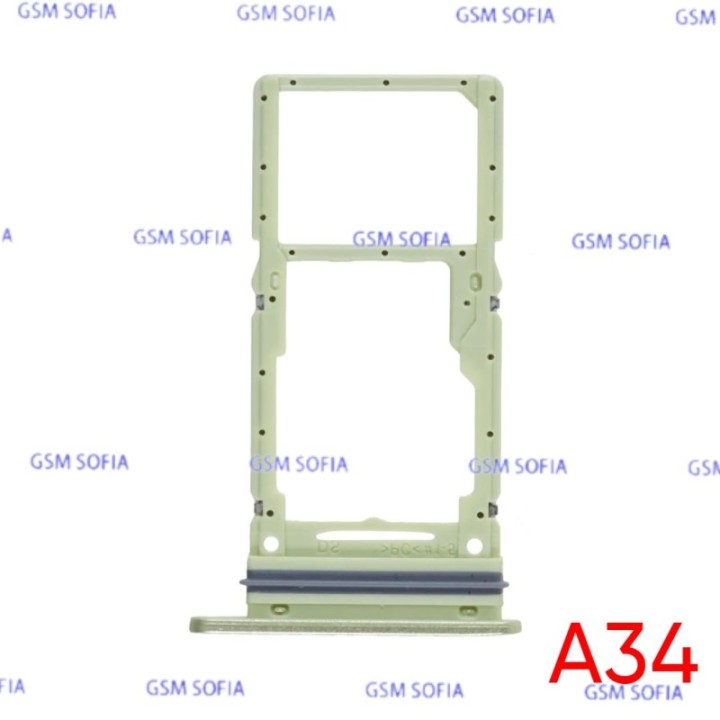 Bandeja Sim+Micro SD para Samsung Galaxy A34 5G / A345F  - Verde