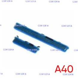 Botón lateral power + volumen  para Samsung Galaxy A40 / A405F   - Azul