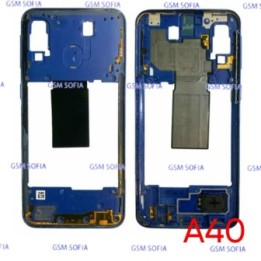 Chasis Externa / Marco Lateral  para Samsung Galaxy A40 / A405F   - Azul