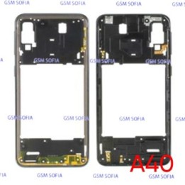 Chasis Externa / Marco Lateral  para Samsung Galaxy A40 / A405F   - Negro