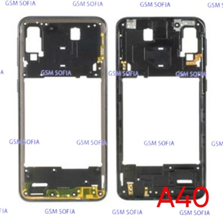 Chasis Externa / Marco Lateral  para Samsung Galaxy A40 / A405F   - Negro