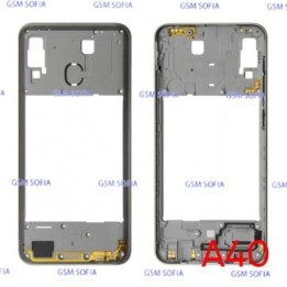 Chasis Externa / Marco Lateral  para Samsung Galaxy A40 / A405F   - Plata