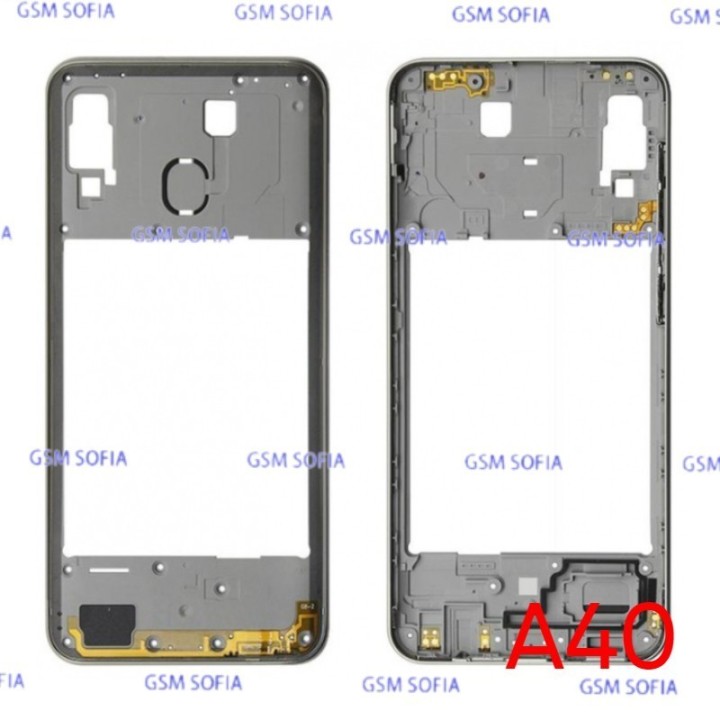 Chasis Externa / Marco Lateral  para Samsung Galaxy A40 / A405F   - Plata