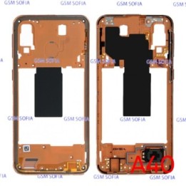 Chasis Externa / Marco Lateral  para Samsung Galaxy A40 / A405F  - Naranja