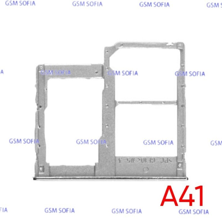 Bandeja Sim + Micro SD para Samsung Galaxy A41 / A415F - Plata