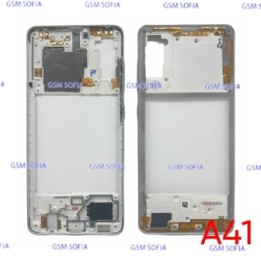 Chasis Externa / Marco Lateral  para Samsung Galaxy A41 / A415F   - Plata
