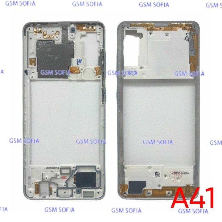 Chasis Externa / Marco Lateral  para Samsung Galaxy A41 / A415F   - Plata