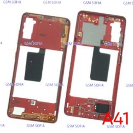 Chasis Externa / Marco Lateral  para Samsung Galaxy A41 / A415F  - Rojo