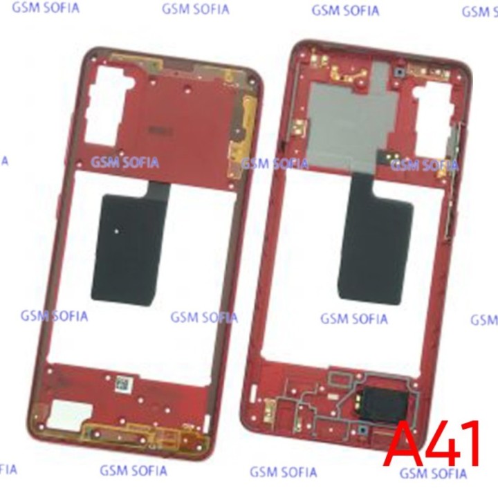 Chasis Externa / Marco Lateral  para Samsung Galaxy A41 / A415F  - Rojo