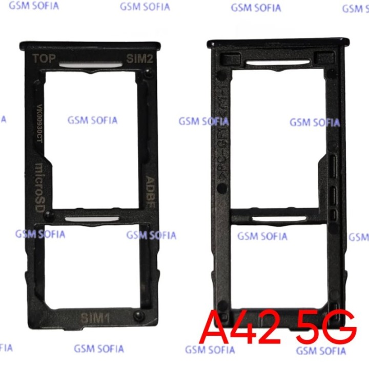 Bandeja Sim+Micro SD para Samsung Galaxy  A42 5G / A426F   - Negro