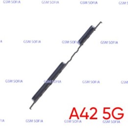 Botón lateral power + volumen  para Samsung Galaxy A42 5G / A426F   - Negro