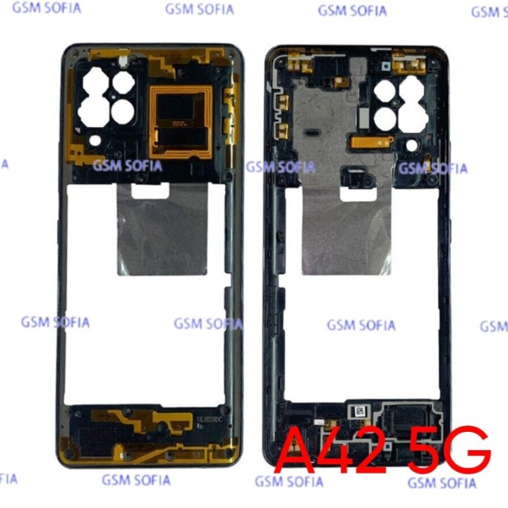 Chasis Externa / Marco Lateral  para Samsung Galaxy A42 5G / A426F   - Negro
