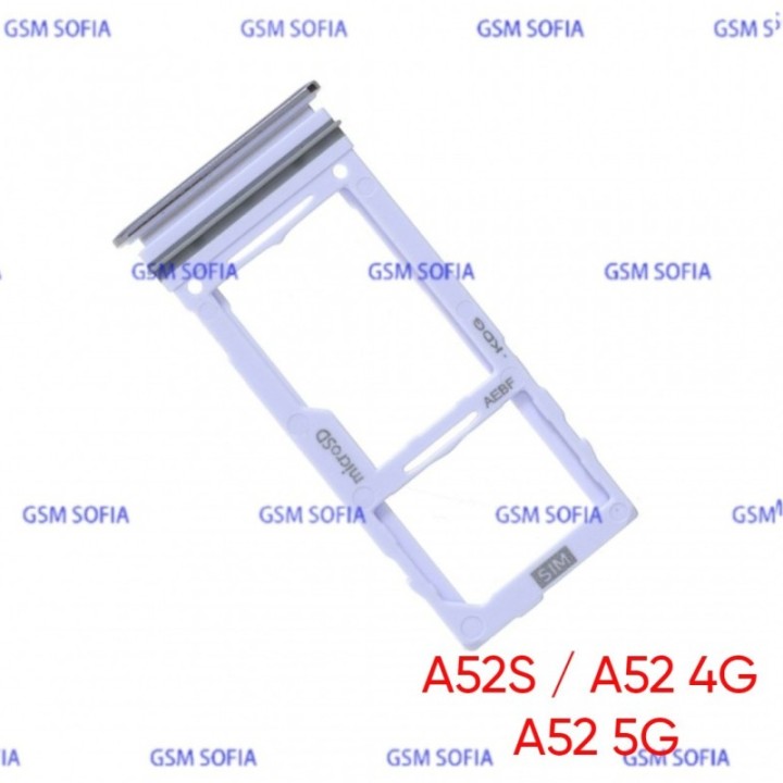 Bandeja Sim+Micro SD  para Samsung Galaxy A52 4G A525G / A52 5G A526G / A52s A528G- Lila