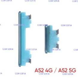 Botón lateral power + volumen  para Samsung Galaxy A52 4G A525G / A52 5G A526G - Azul