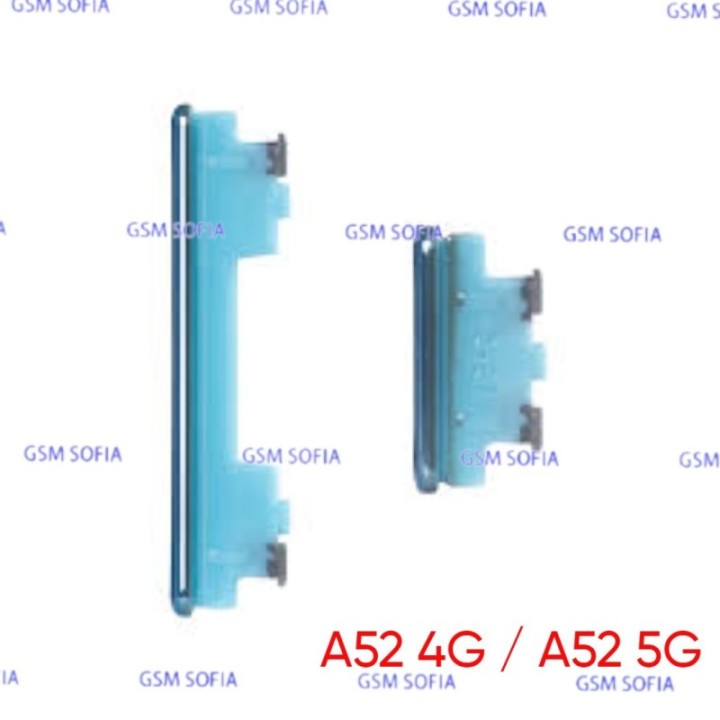 Botón lateral power + volumen  para Samsung Galaxy A52 4G A525G / A52 5G A526G - Azul