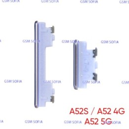 Botón lateral power + volumen  para Samsung Galaxy A52 4G A525G / A52 5G A526G / A52s A528G- Lila