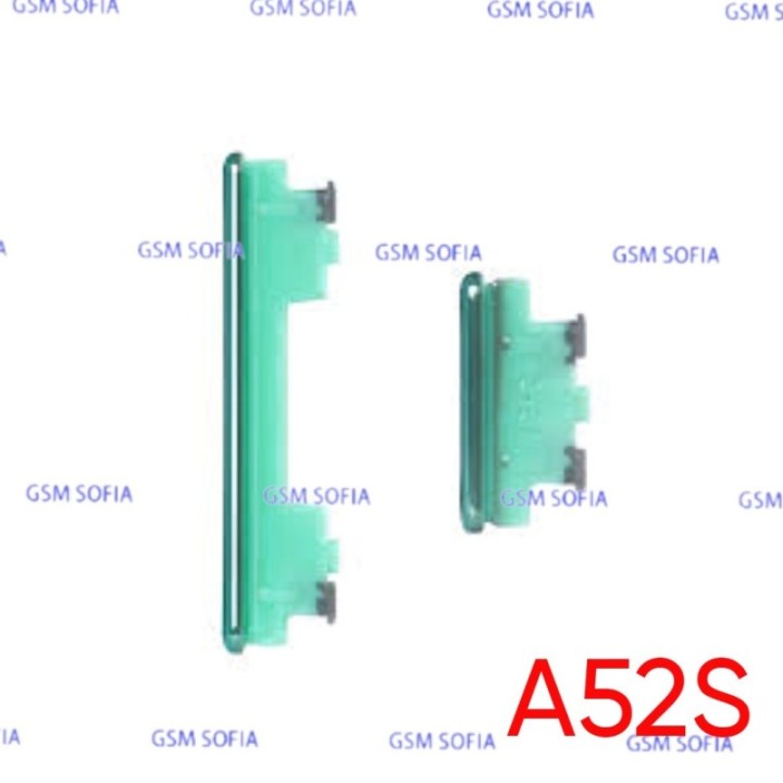 Botón lateral power + volumen  para Samsung Galaxy A52s / A528G - Verde