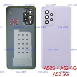Tapa Trasera con Lente para Samsung Galaxy A52 4G A525G / A52 5G A526G / A52s A528G- Lila
