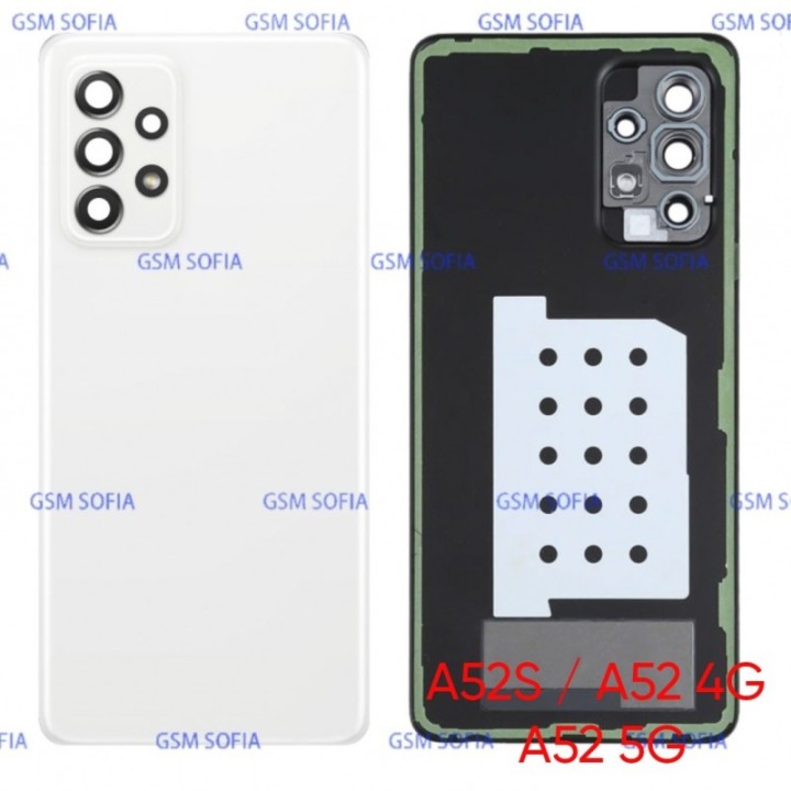 Tapa Trasera con Lente para Samsung Galaxy A52 4G A525G / A52 5G A526G / A52s A528G- Plata