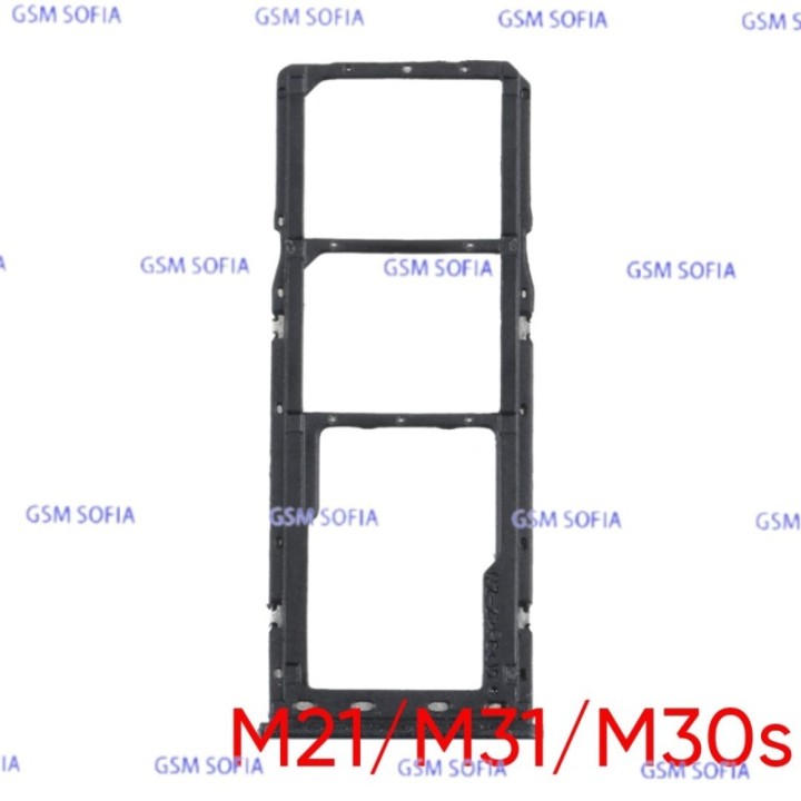 Bandeja Sim+Micro SD  para Samsung Galaxy M21 M215 / M31 M315 / M30s M307  - Negro