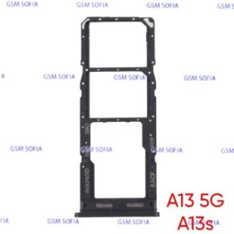 Bandeja Sim+Micro SD para Samsung Galaxy A13 5G A136 / A13s A137 - Negro