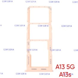 Bandeja Sim+Micro SD para Samsung Galaxy A13 5G A136 / A13s A137 - Naranja