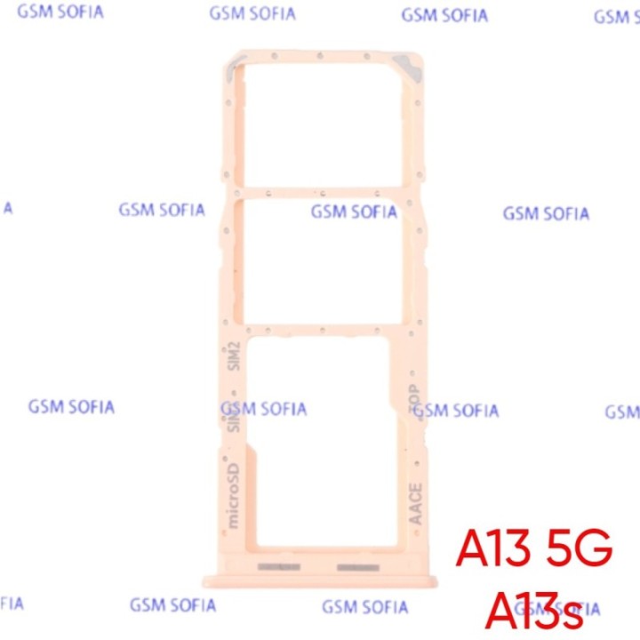 Bandeja Sim+Micro SD para Samsung Galaxy A13 5G A136 / A13s A137 - Naranja