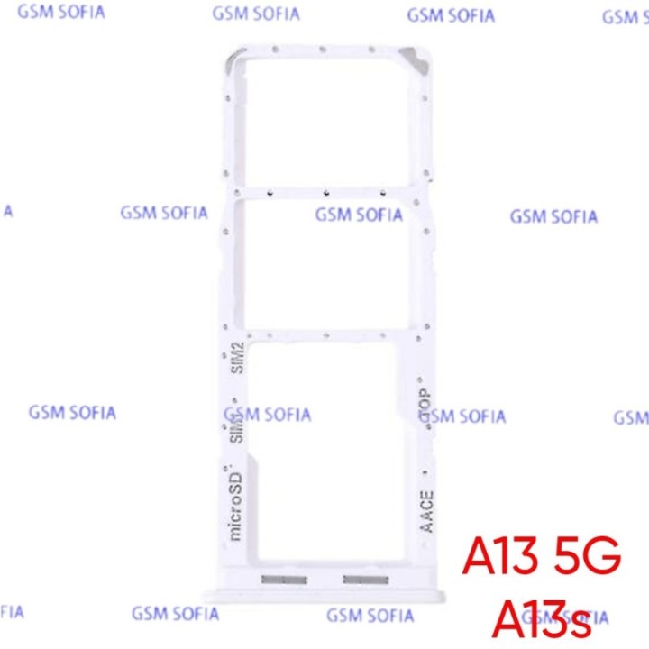 Bandeja Sim+Micro SD para Samsung Galaxy A13 5G A136 / A13s A137 - Blanco