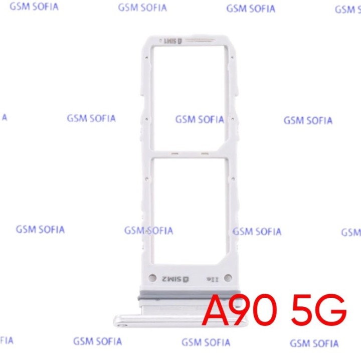 Bandeja Sim+Micro SD para Samsung Galaxy A90 5G / A908G - plata