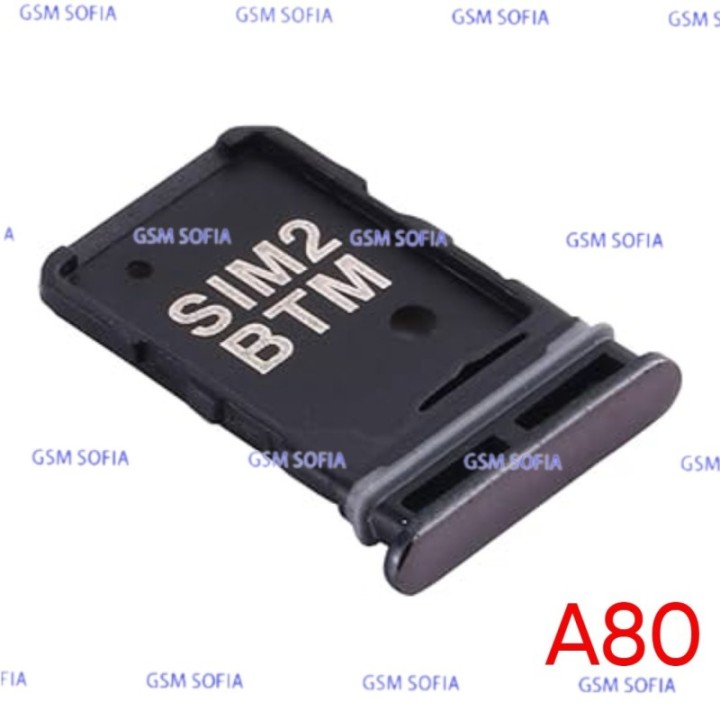Bandeja Sim+Micro SD para Samsung Galaxy A80 / A805G - Negro