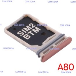 Bandeja Sim+Micro SD para Samsung Galaxy A80 / A805G - Rosa