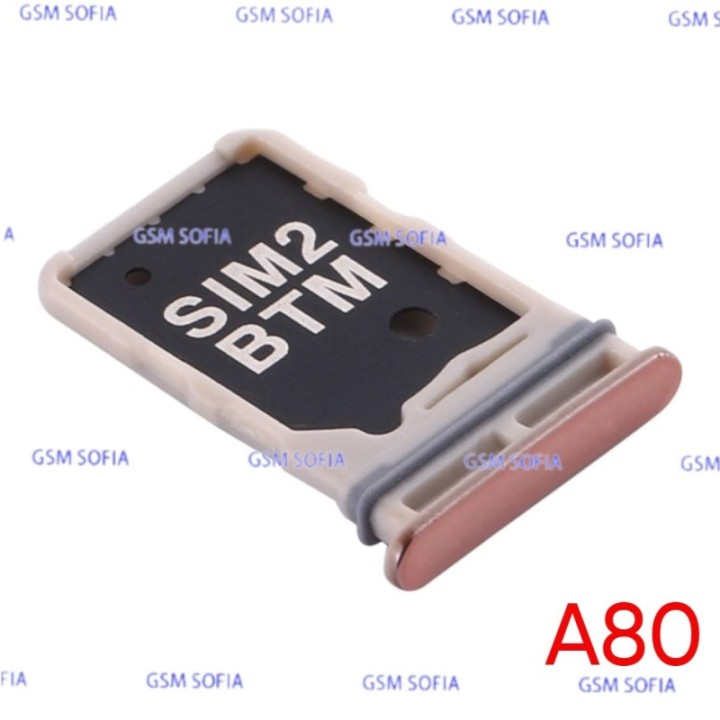 Bandeja Sim+Micro SD para Samsung Galaxy A80 / A805G - Rosa