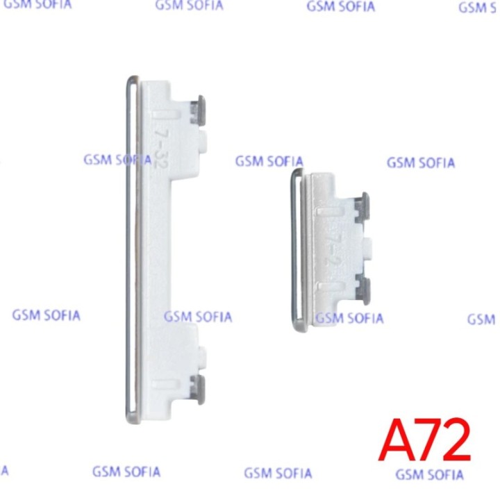 Boton pulsador de power + volumen Para Samsung Galaxy A72 4G / A725 / A72 5G / A726 - Blanco
