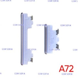 Boton pulsador de power + volumen Para Samsung Galaxy A72 4G / A725 / A72 5G / A726 - Morado