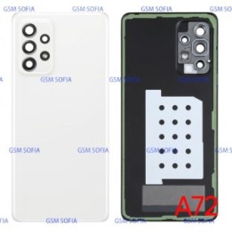 Tapa Trasera con Lente para Samsung Galaxy A72 4G A725G / A72 5G A726G   - Blanco