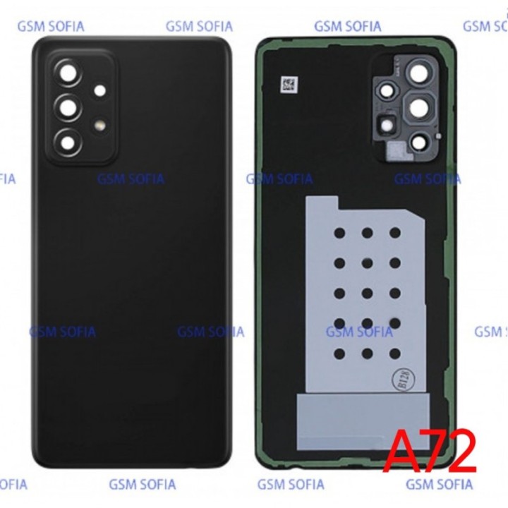 Tapa Trasera con Lente para Samsung Galaxy A72 4G A725G / A72 5G A726G   - Negro