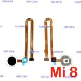 Flex Boton Home Y Lector Huella Para Xiaomi Mi 8 - Negro