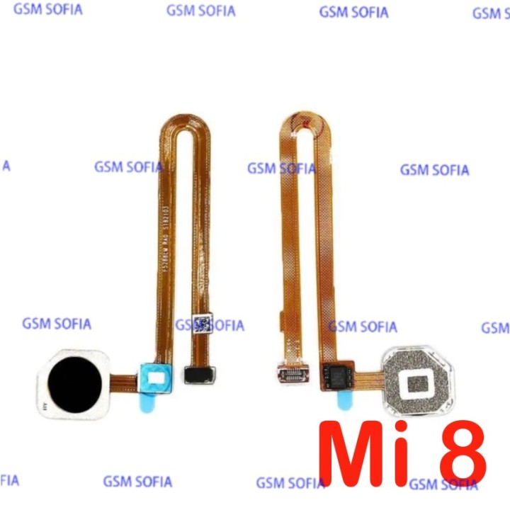 Flex Boton Home Y Lector Huella Para Xiaomi Mi 8 - Negro