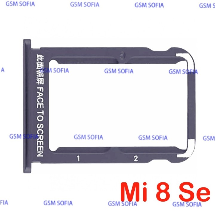 Bandeja de Tarjeta SIM para Xiaomi Mi 8 SE - negro