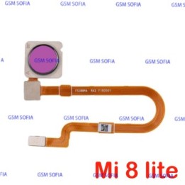 Flex Boton Home Y Lector Huella Para Xiaomi Mi8 Lite / Mi 8 Lite - rosa
