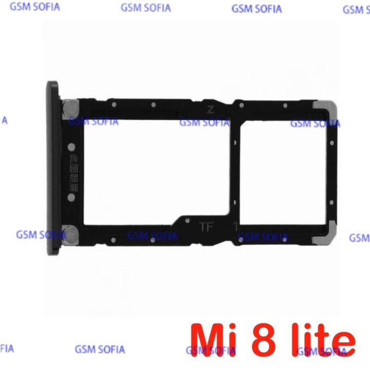 Bandeja Sim + Micro SD Para Xiaomi Mi8 Lite / Xiaomi Mi 8 Lite - Negro