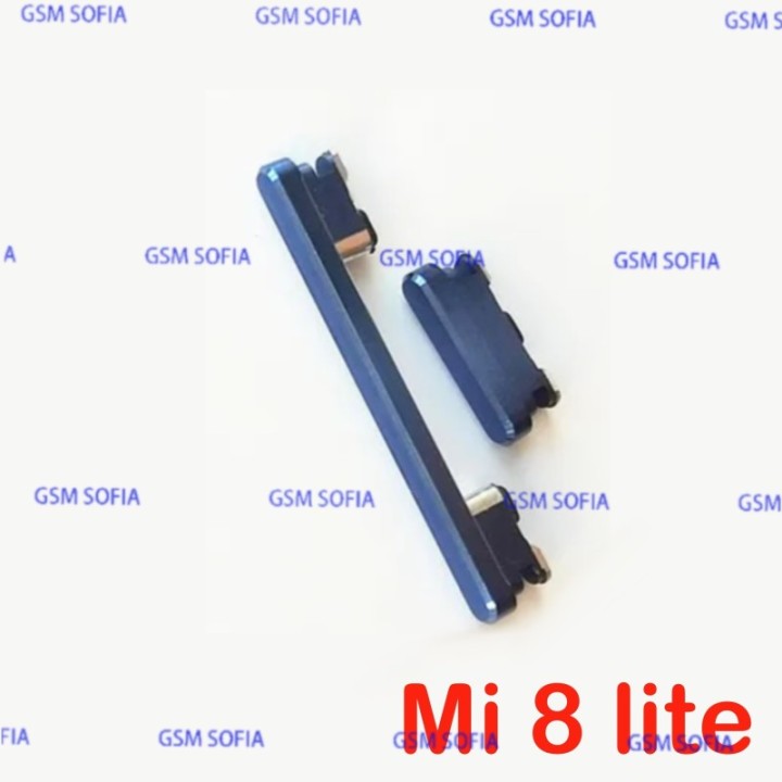 botones laterales para Xiaomi Mi 8 Lite - Azul