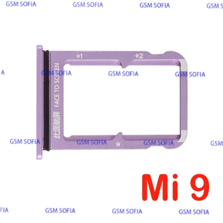 Bandeja Sim + Micro SD Para Xiaomi Mi9 / Mi 9 - Rosa