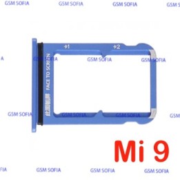 Bandeja Sim + Micro SD Para Xiaomi Mi9 / Mi 9 - Azul
