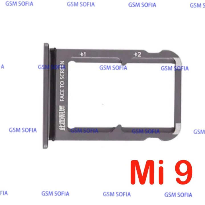 Bandeja Sim + Micro SD Para Xiaomi Mi9 / Mi 9 - Negro